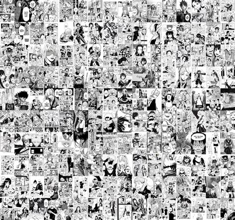 Manga Panels Wall Collage Kit Digital Collage Kit Anime Etsy