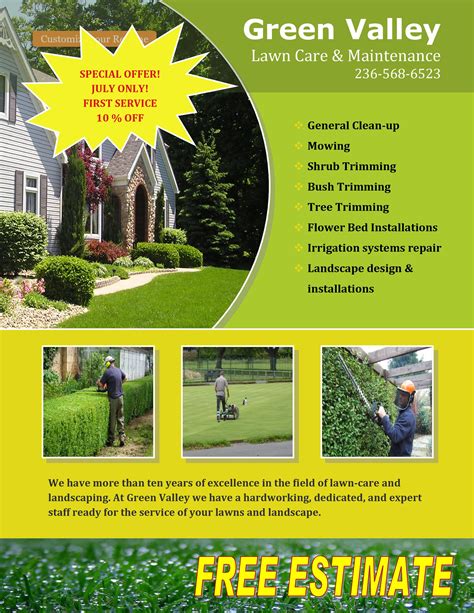 Lawn Care Flyer Template Free