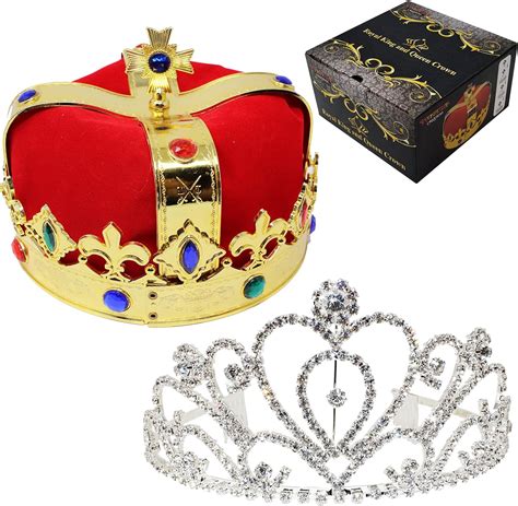 Joyin Royal Jewleled 2 Pack Kings And Queens Royal Crowns