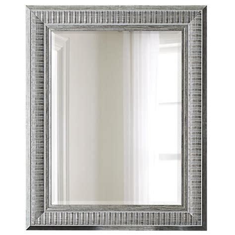This 32 In X 40 In Silver Framed Wall Mirror Compliments Any Home Decor The Mirror Create