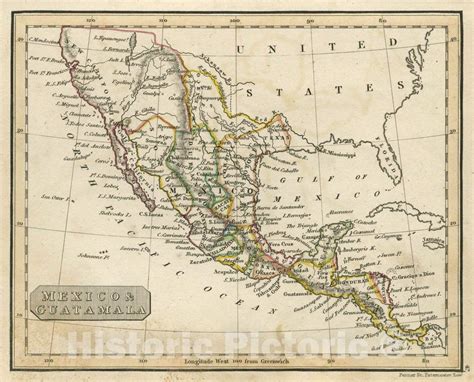 Tanners Map Of Mexico Rare Antique Maps Ubicaciondepersonascdmxgobmx