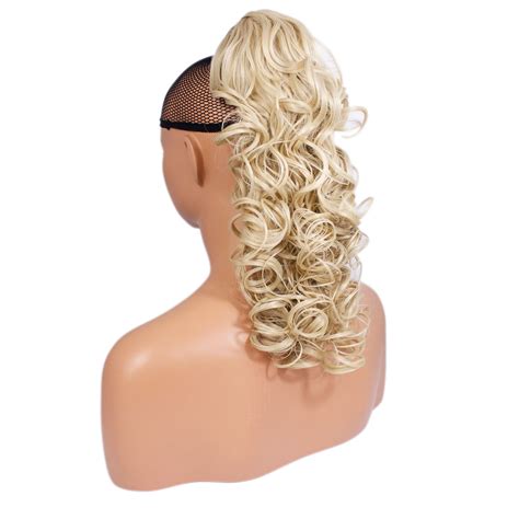 Ponytail Claw Clip Light Blonde 613 Flick 22 Heat Resistant Synthetic