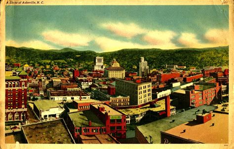 Asheville And Buncombe County Asheville Postcard 1940s