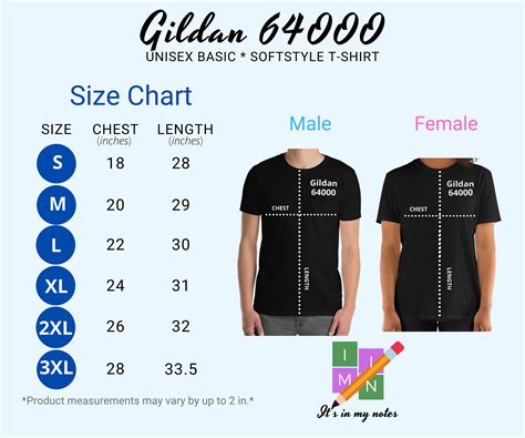 Gildan Youth Tshirt Size Chart