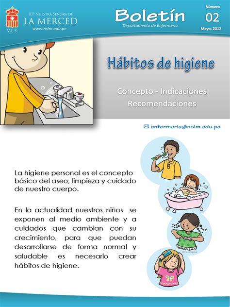 Boletin 02 Habitos De Higiene Ciencias De La Salud Bienestar