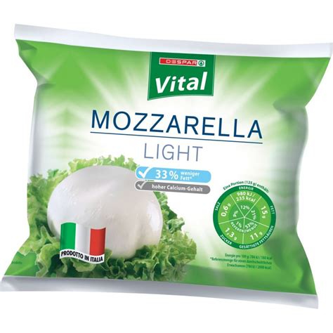 Spar Vital Vital Mozzarella Light 125 G Online Kaufen Interspar