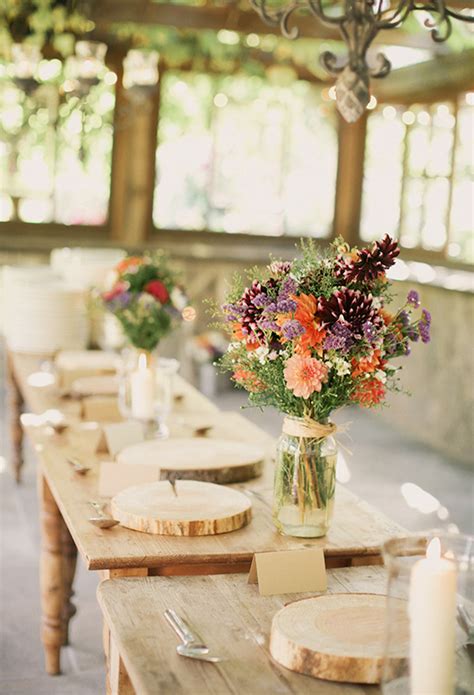Summer wedding centerpiece with lemons. Bella Luna Farms country wedding: Jen + Cullen | Real ...