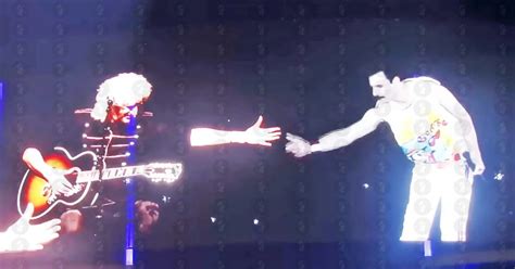 Freddie Mercury Hologram Moves Brian May To Tears The Music Man