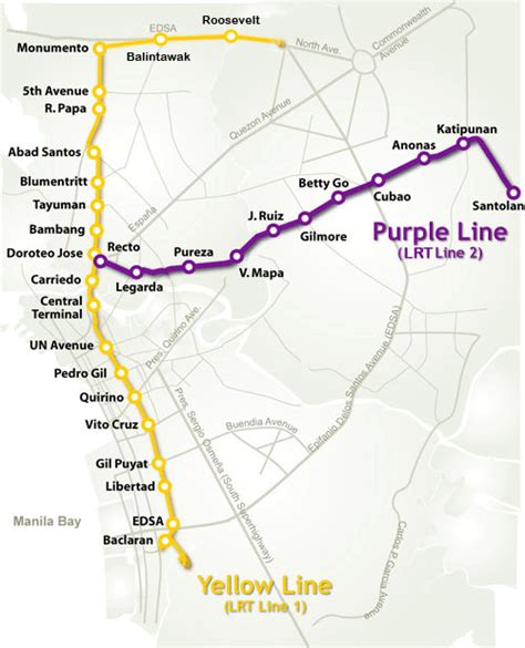 LRT Route Map Philippines