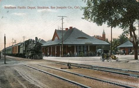 Southern Pacific Depot Stockton Ca Postcard
