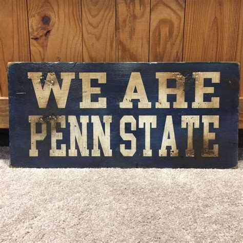 Psu Penn State Sign Handmade Wood Sign Graduation T Etsy
