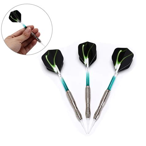 3pcs Green Professional Nickel Plating Darts 18g Soft Darts Eectronic