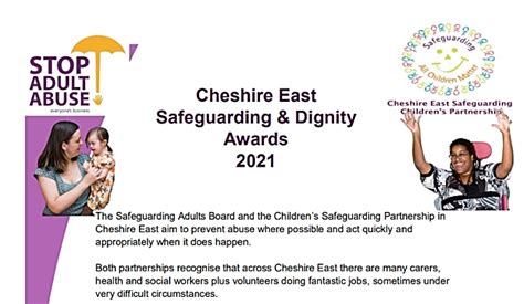 Nominations Sought For Safeguarding And Dignity Awards In Cheshire East