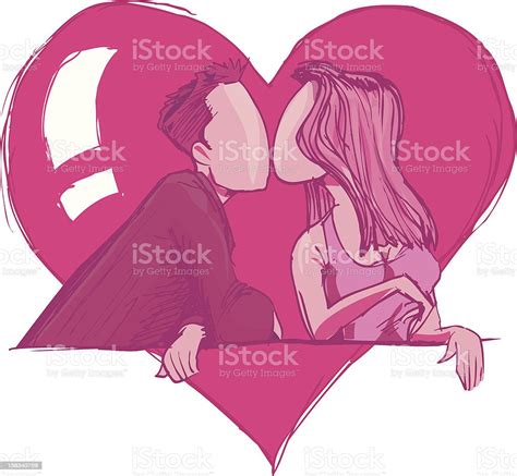 Couple Kissing Design Stock Illustration Download Image Now Istock