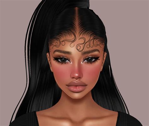 Elvira Baby Hair Opacity Map For Imvu Bbh Baby Hair Etsy