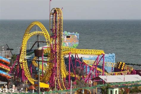 Rage Rollercoaster At Adventure Island Theme Park Southend On Sea Essex