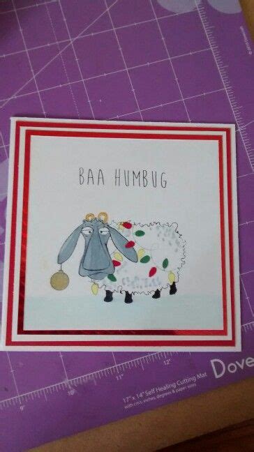 Hobby Art Baa Humbug Christmas Card Sheep Cards Hand Crafted Cards