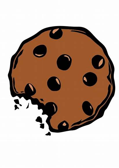 Cookies Cookie Chip Clipart Monster Chocolate Bitten
