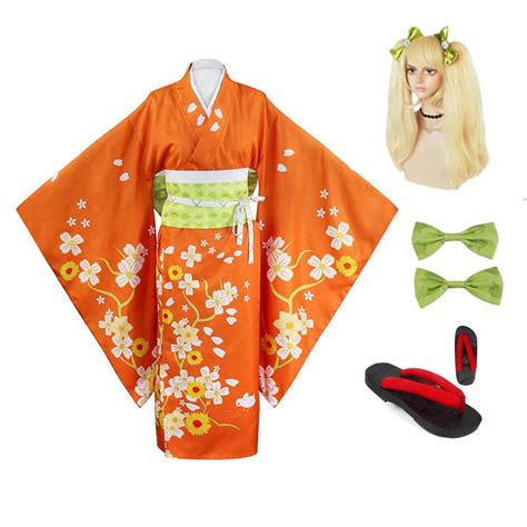 Danganronpa 2 Goodbye Despair Hiyoko Saionji Whole Set Costume Kimono
