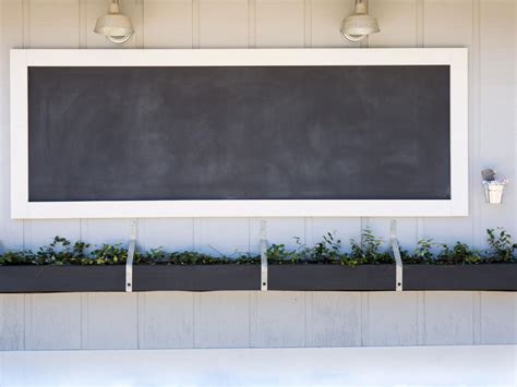 How To Build An Outdoor Chalkboard Hgtv