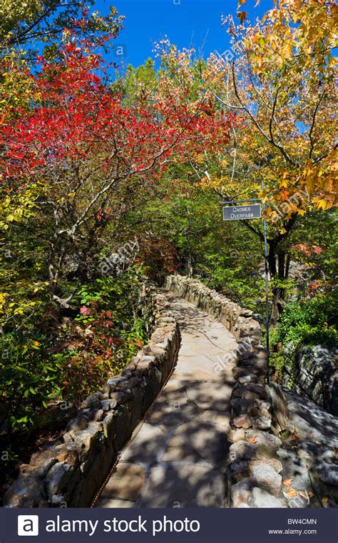 Fall Foliage In Rock City Gardens On Lookout Mountain Georgia Near