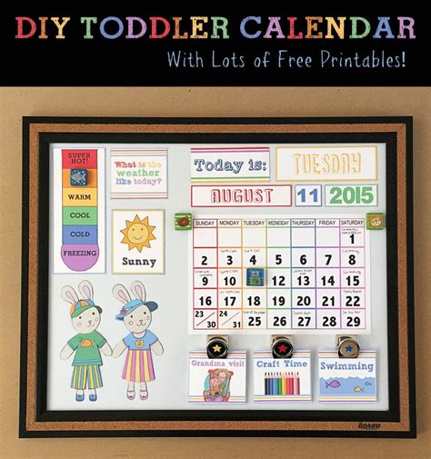 Review and/or teach the days of the week. DIY Children's Calendar by Crafting Cheerfully | Toddler ...