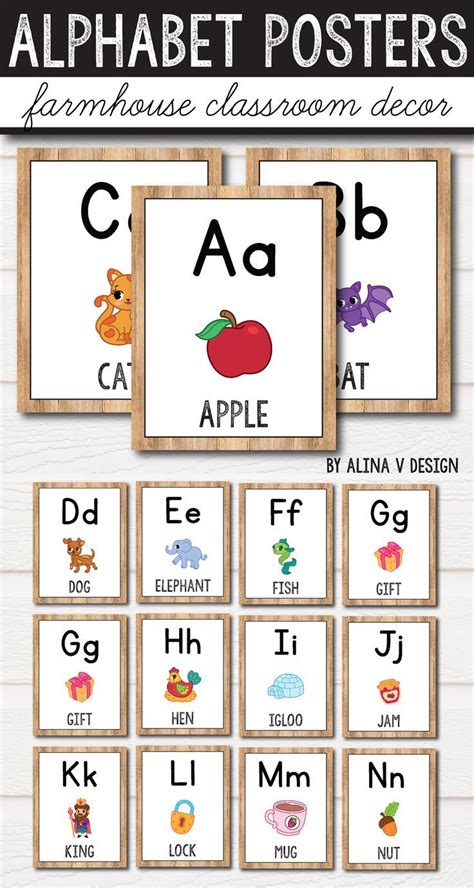 Alphabet Poster Printable Free
