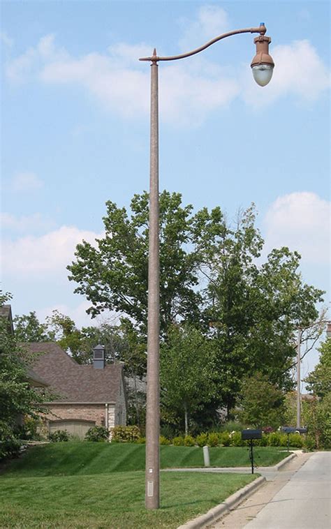 Round Tapered Concrete Street Lighting Pole Stresscrete