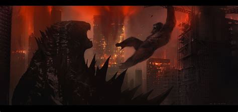 Godzilla Vs Kong Concept Art Gives New Look At Stunning Hong Kong Fight