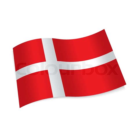 Danish Flag Stock Vector Colourbox