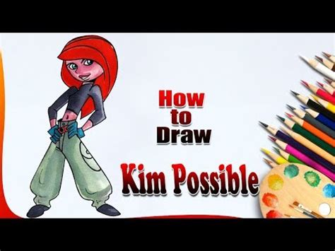How To Draw Kim Possible Easy Drawing Step By Step Youtube