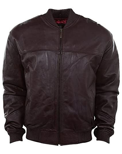 Buy Mens Hudson Outerwear Basic Leather Jacket Style Hu00241 Large