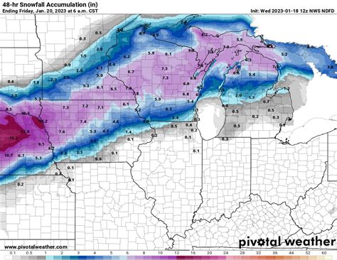 Bob Waszak On Twitter Nws Snowfall Forecast Over The Next 48 Hours