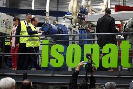 François Hollande a inauguré le nouveau site industriel d'Isonat-Buitex ...