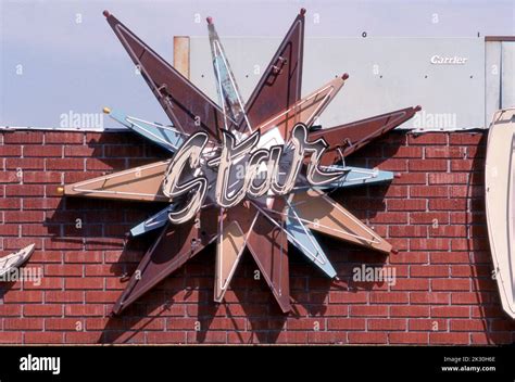 A Vintage Neon Sign For The Star Lanes Bowling Alley In Hollywood Ca