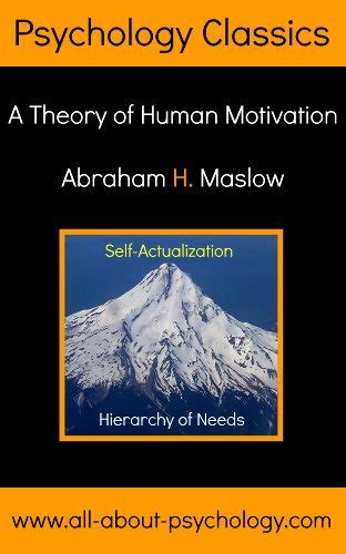 Hierarchy Of Needs A Theory Of Human Motivation Ebook Maslow