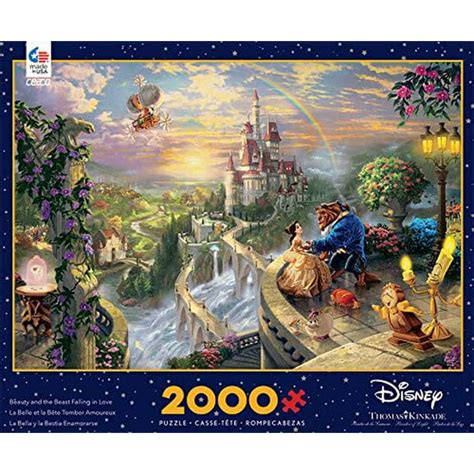 Ceaco Disney Kinkade Beauty And The Beast Falling In Love 2000 Pieces