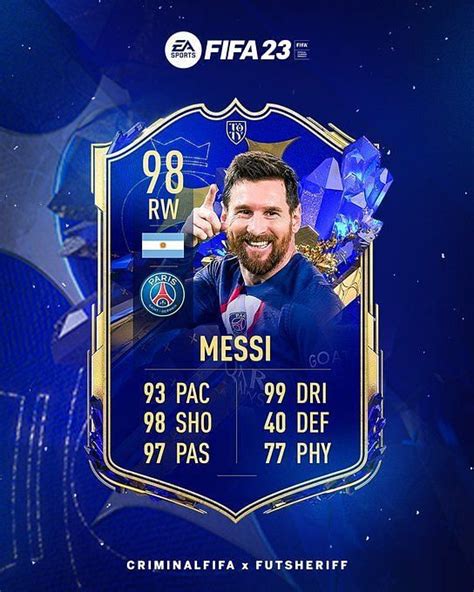 Fifa 23 Toty Leak Reportedly Discloses Official Stats Of Messi And