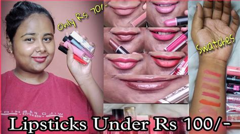 Best Top 5 Lipsticks Under Rs 100 Starting Only 70 Ll Review