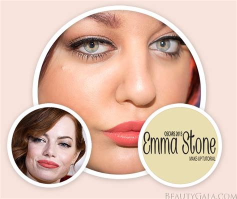 Emma Stones 2015 Oscars Makeup Look Tutorial And Breakdown