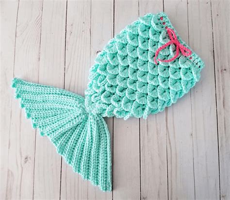 Mermaid Tail Baby Blanket Crochet Pattern