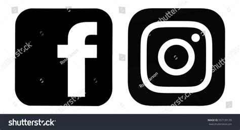 Black And White Facebook Logo Images Stock Photos And Vectors Shutterstock