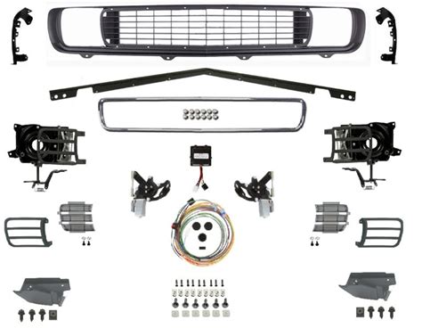 1969 Camaro Rallysport Front Grille Conversion Kit Electric