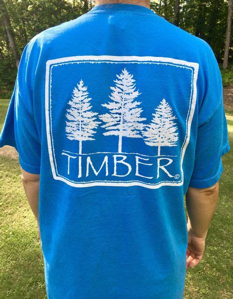 Comfort Colors Brand Rotal Caribe Timber T Shirt W White Logo Timber
