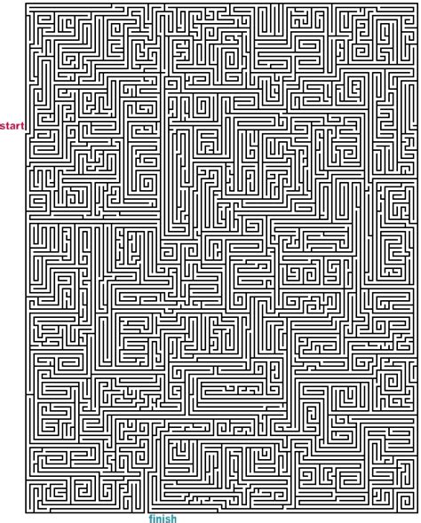 Mazes To Print Mega Rectangle Mazes