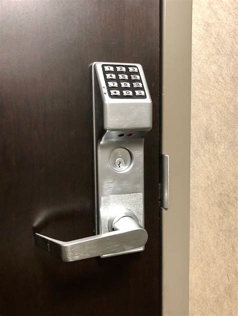 This Commercial Electronic Keypad Lock Trilogy 3500 By Alarm Lock Is