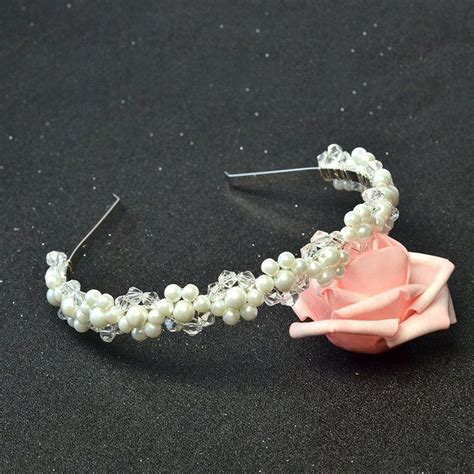 Beebeecraft Tutorials On Making A Wedding Headband With Pearl Beads And