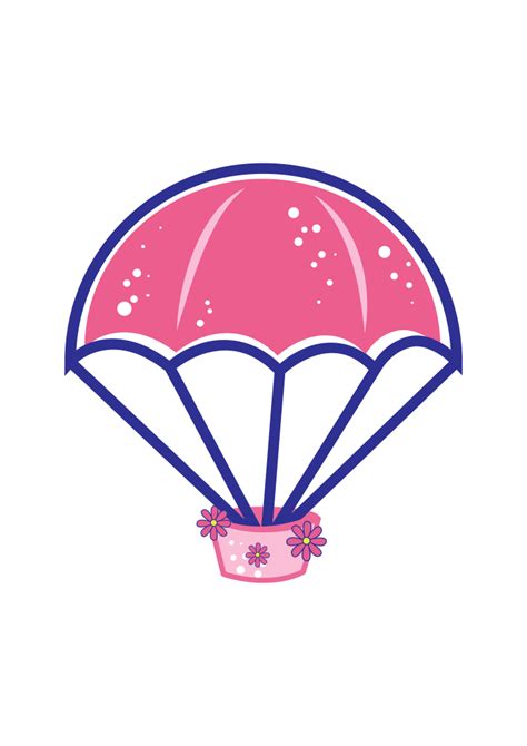 Parachute Ballon Clipart Free Svg File Svg Heart