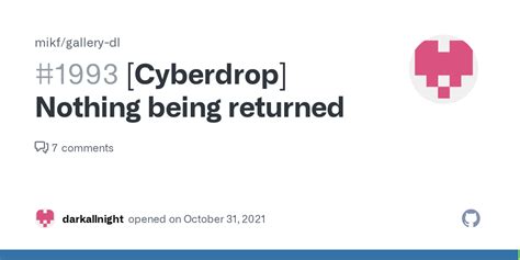 Cyberdrop Nothing Being Returned · Issue 1993 · Mikfgallery Dl · Github