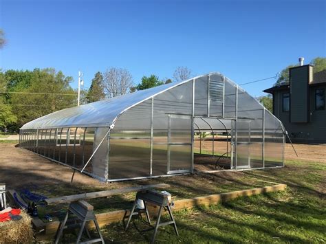 30 Ft Wide High Tunnel Diy Kit In 2021 Greenhouse Plans Backyard